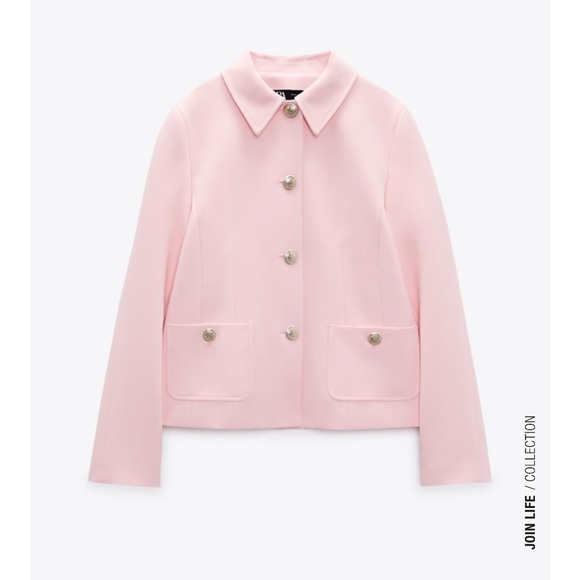 ZARA NWT MINI FLARE PANTS AND METAL BUTTON JACKET - Picture 6 of 11